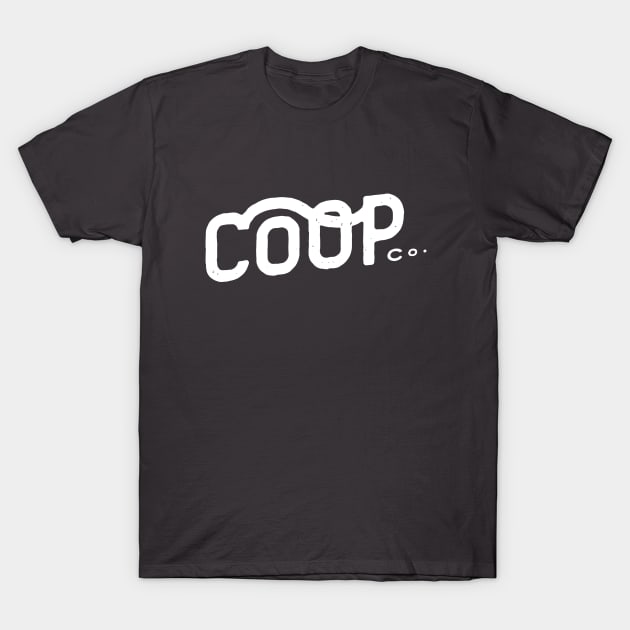 COOP CO Wordmark in White T-Shirt by coopdesignco